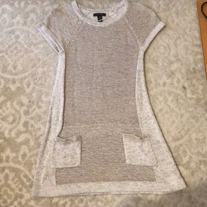 Tan sweater dress